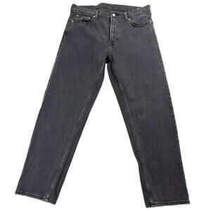 Calvin Klein Jeans Mens W34 L32 Black Classic Taper Vintage 90s Denim Streetwear